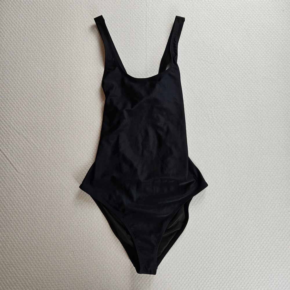 Born Primitive Freestyle One Piece Swimsuit Black Medium Cross Back Swimwear